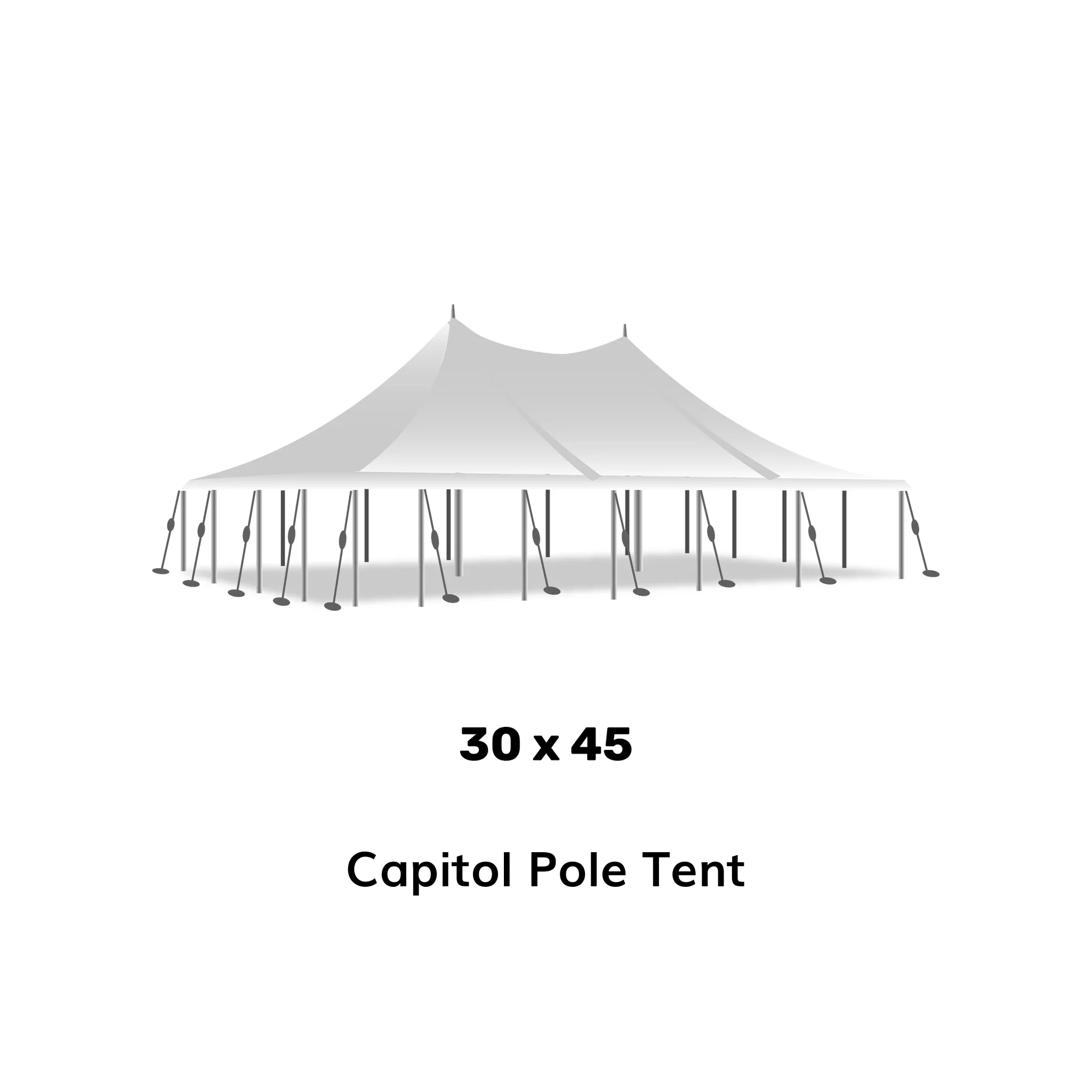 Representative 30-foot tent
